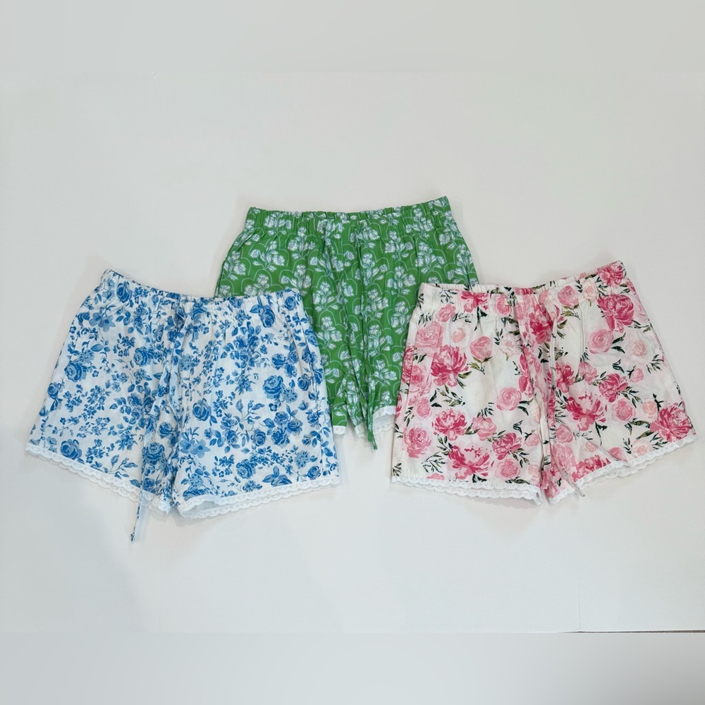 Sweet Honey Clothing girls floral shorts bundle girls size 5y NEW